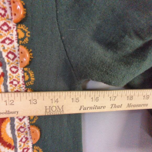 Anthropologie Knitted Knotted Sweater Dress Womens S Green Lanka Tapestry - Picture 5 of 7